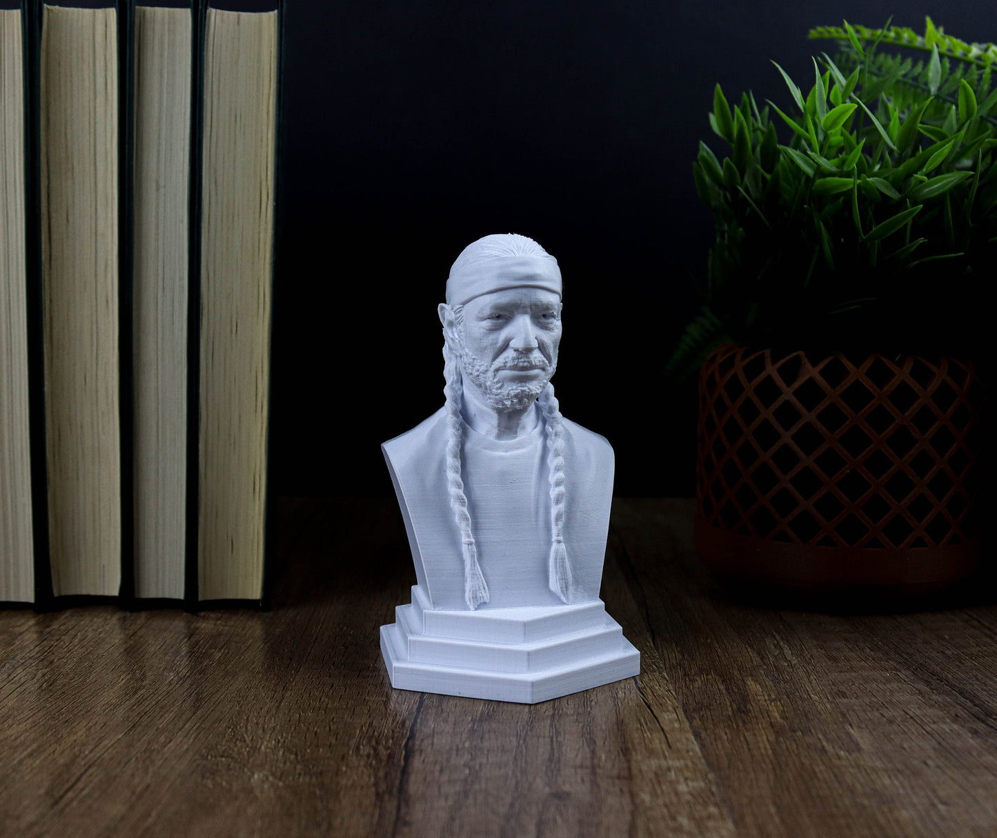 Willie Nelson Bust, Country Music Legend Statue, Gift for Country Music Fans