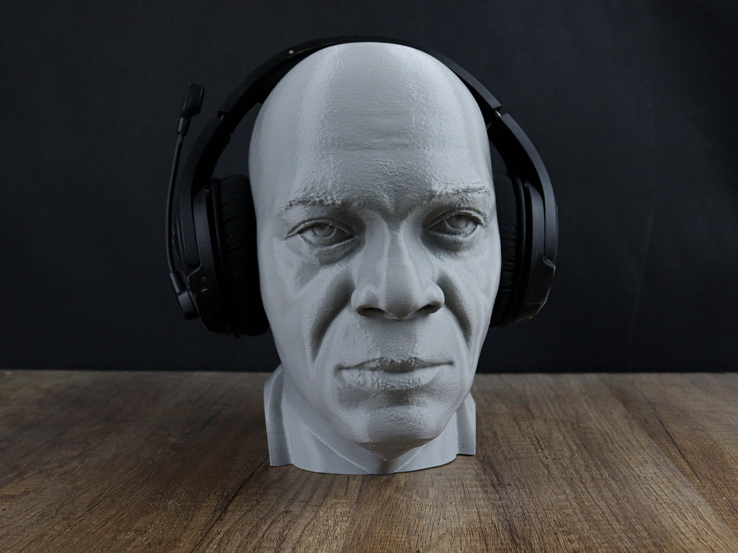 Samuel L Jackson 3d Bust, Headphone Holder Sculpture