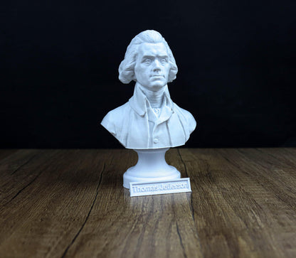 Thomas Jefferson Bust, Founding Father sculpture, American history decor