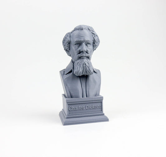 Charles Dickens Bust, English Writer and Social Critic Statue