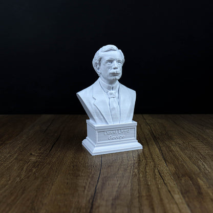 David Lloyd George Bust,  Prime Minister of the United Kingdom in WW1 Statue