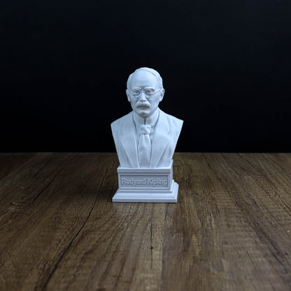 Rudyard Kipling Bust, British author Statue, Sculpture Decoration