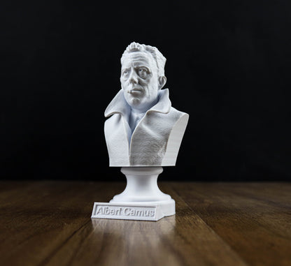 Albert Camus Bust, French Philosopher Sculpture