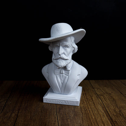 Giuseppe Verdi Bust, Italian Composer Statue