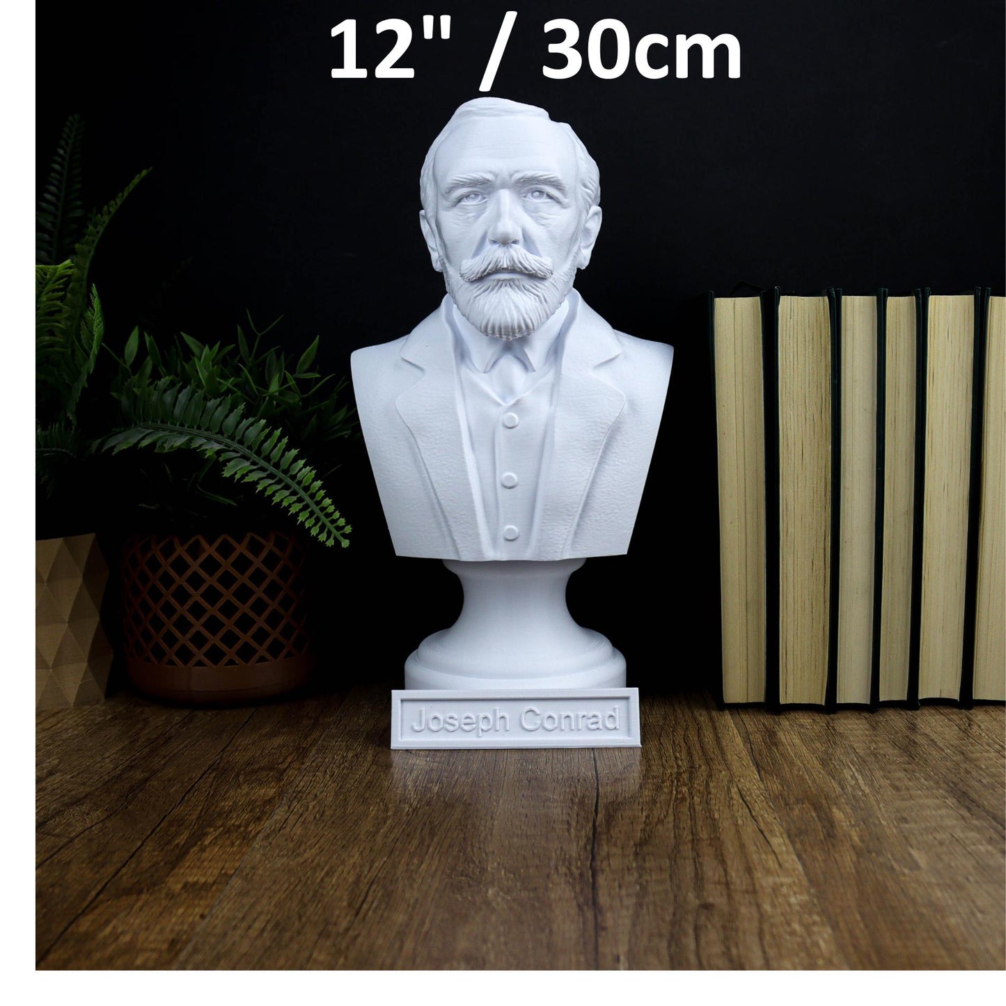 Joseph Conrad Bust, Unique Literary Home Decor
