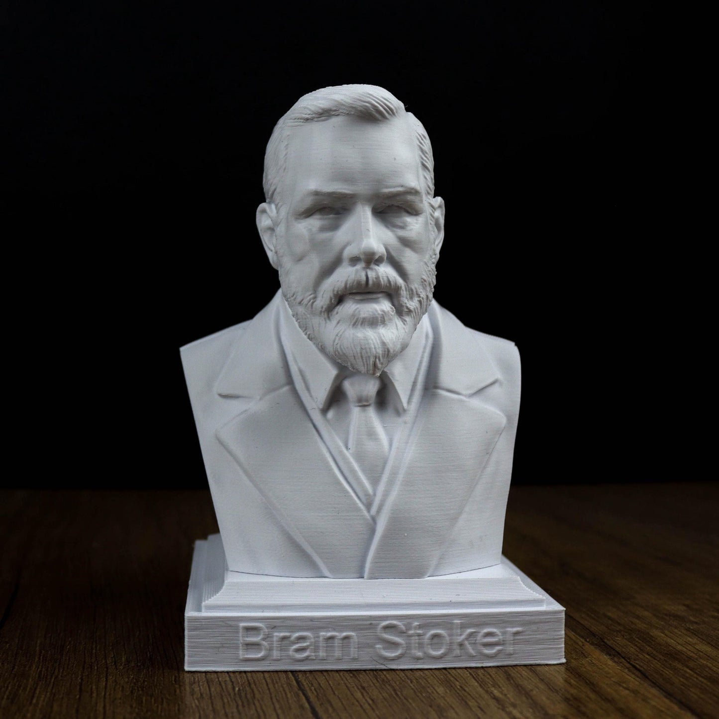 Bram Stoker Bust, Dracula Author Sculpture, Gothic Bookshelf Decor, Gift for Literature and Horror Enthusiasts