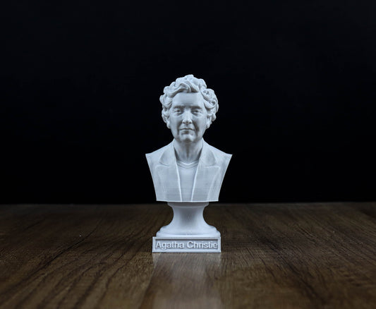 Agatha Christie Bust, English Writer Statue, Gift for Book Lover