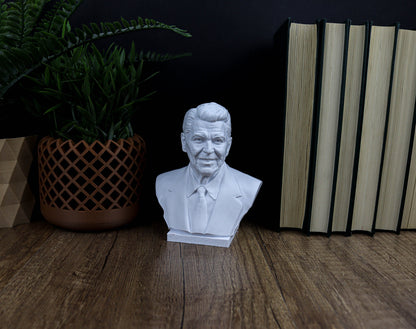 Ronald Raegan Bust, 40th President of the United States Sculpture, Presidential Home Decor