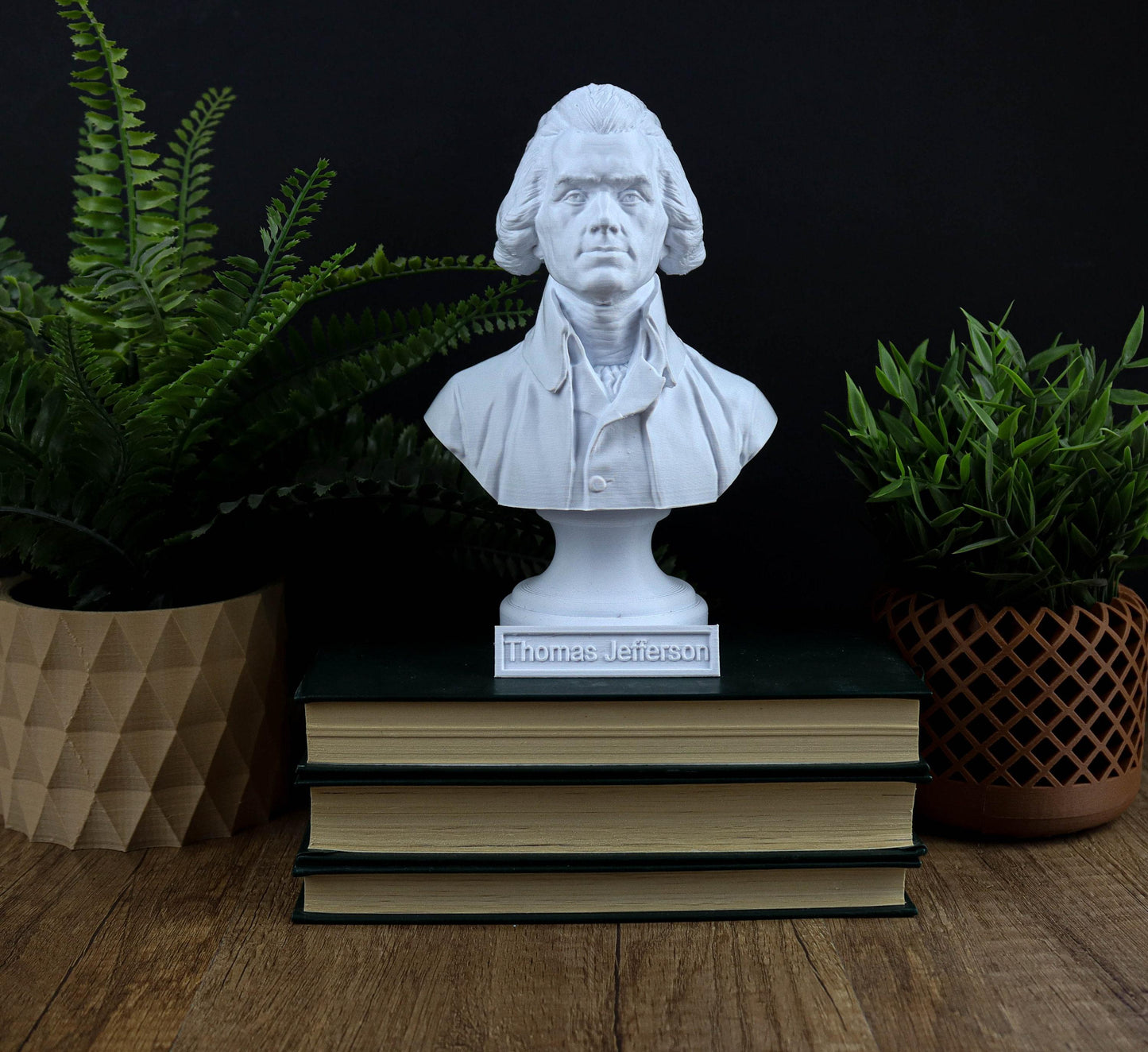 Thomas Jefferson Bust, Founding Father sculpture, American history decor