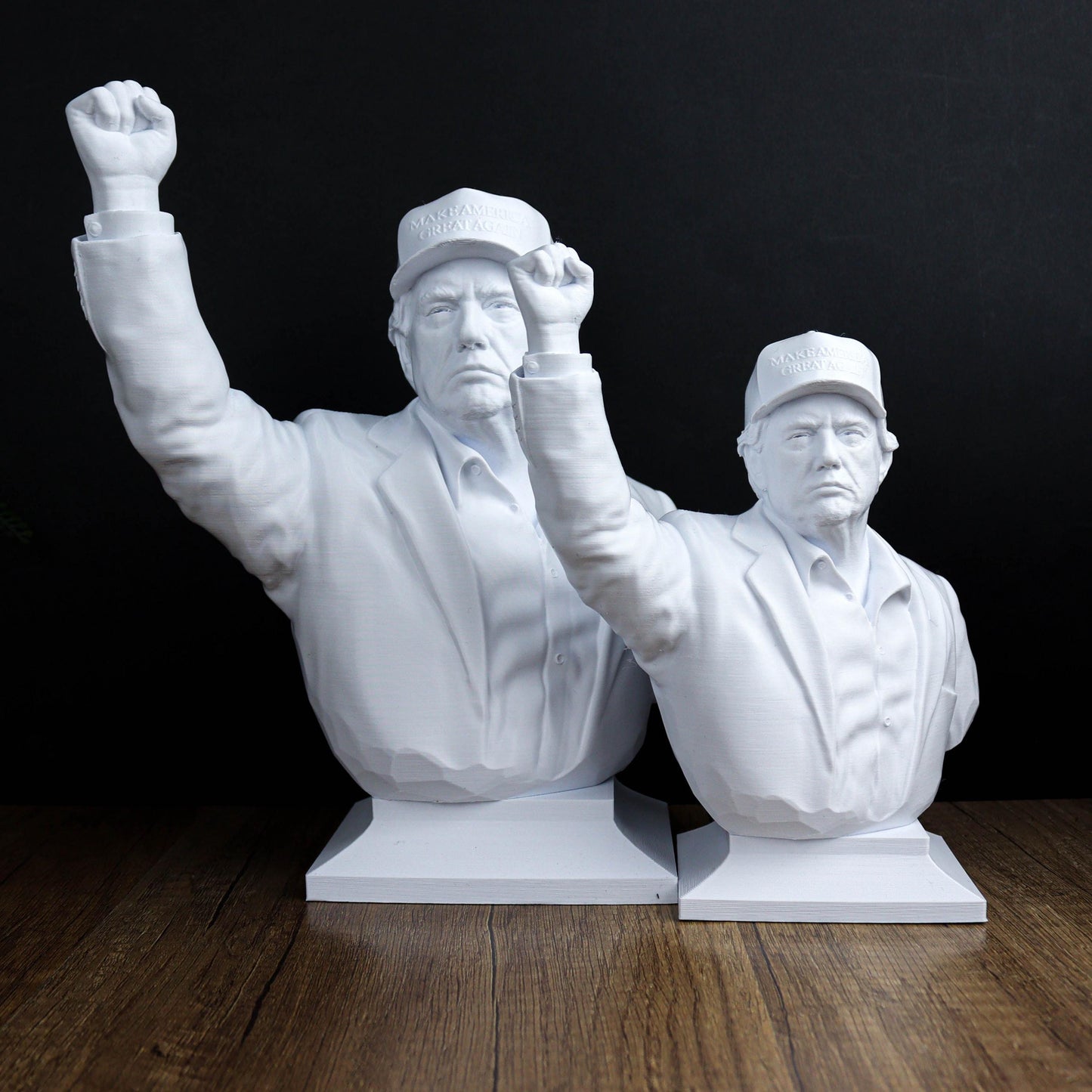 Donald Trump Bust, 45th American President Sculpture, Trump Fight Statue