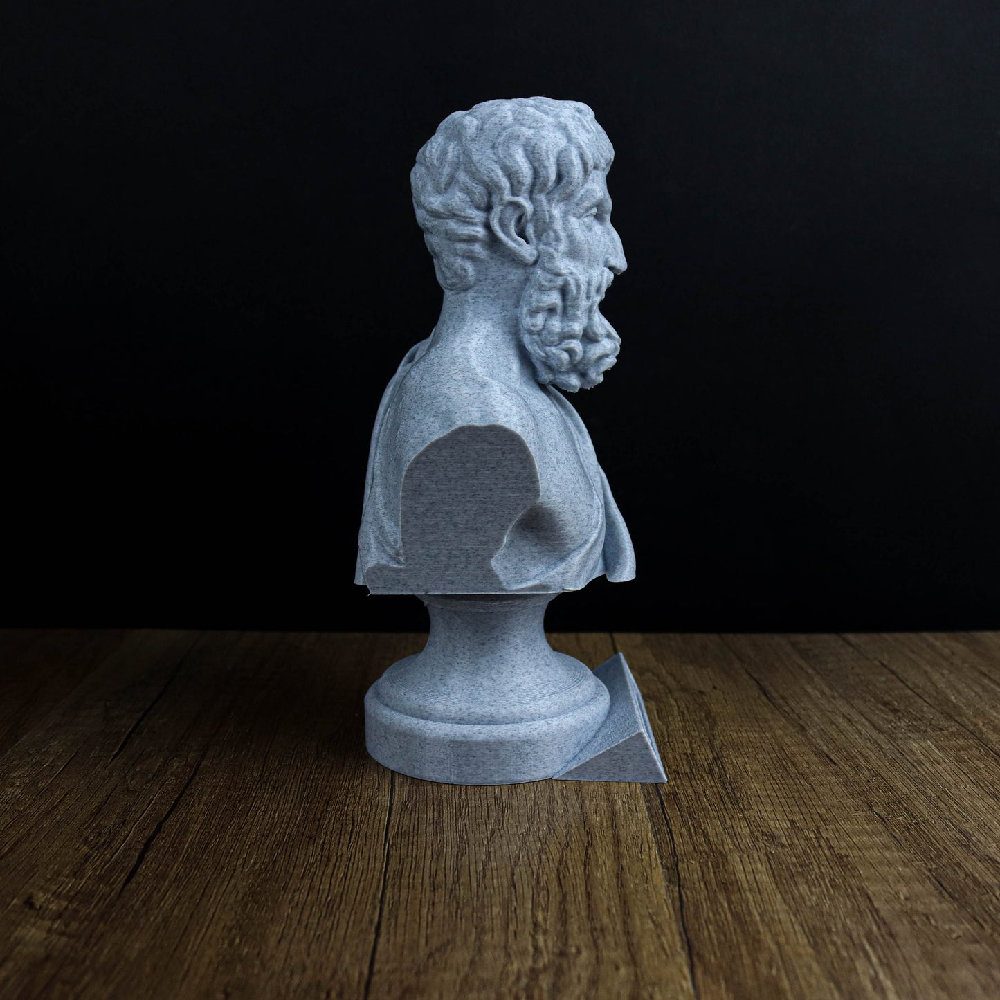 Epicurus Bust, Ancient Greek Thinker Statue, Wisdom and Serenity Art