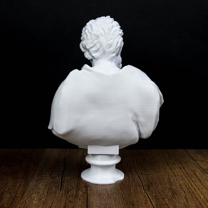 Democritus Bust, Greek philosopher statue, Cassical Decor