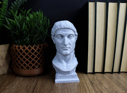 Constantine the Great Bust, Constantine I Roman Emperor Statue, Historical Home Decor, Gift for History Buffs