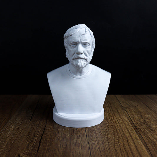 Slavoj Zizek Bust, Modern Philosopher Statue for Bookshelf & Home Decor
