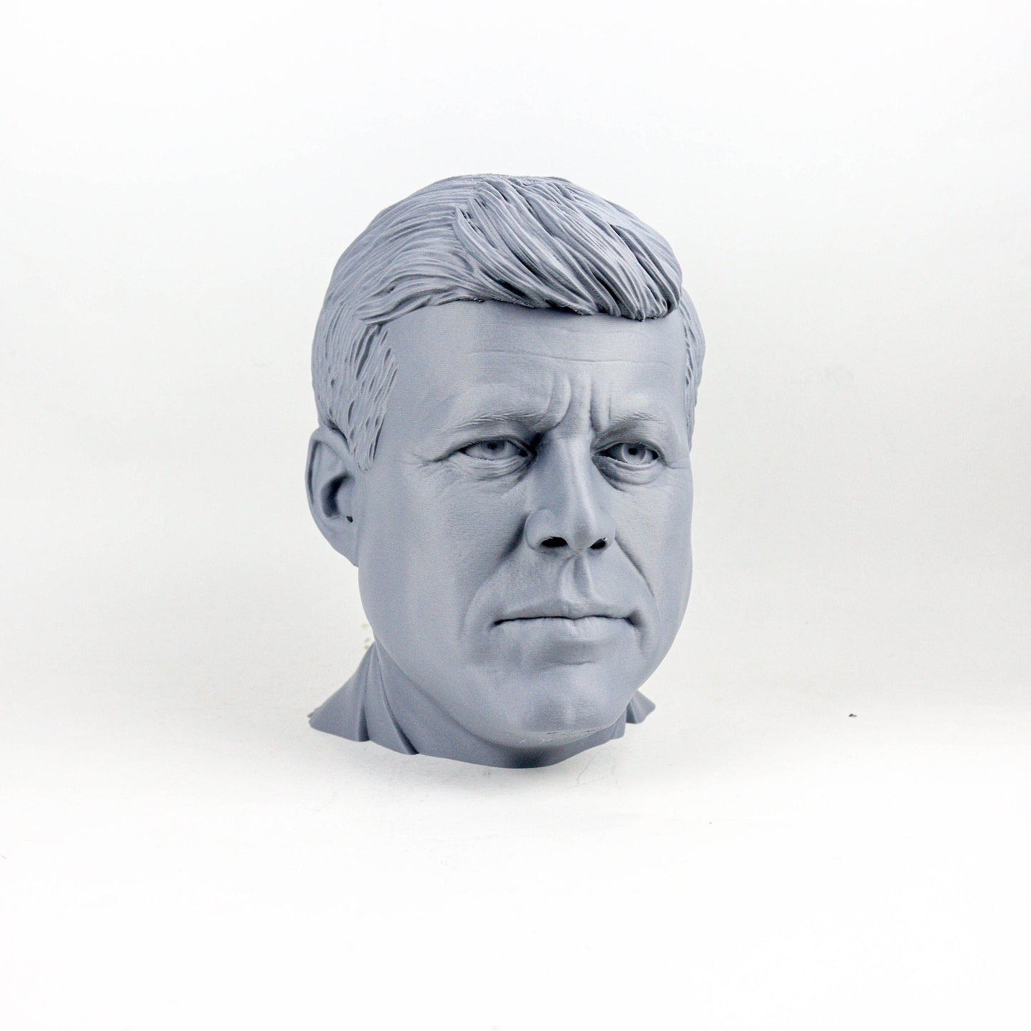 John F. Kennedy Headphone Holder, JFK Head Statue, Desktop Decor Headphone Stand, Bust