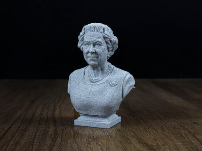 Queen Elizabeth II & Prince Phillip Duke of Edinburgh 3d Bust