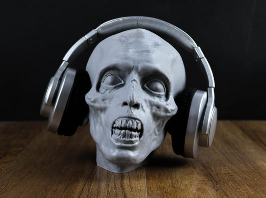 Zombie Headphone Holder, Horror Headset Stand, Horror Prop, Bust, Halloween Decor