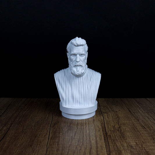 Constantin Brancusi Bust, Romanian Modernist Sculptor, Modern Home Decor Statue