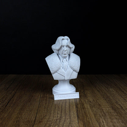 Oscar Wilde Bust, Literary Icon Sculpture