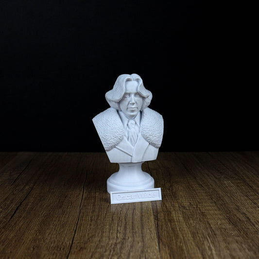 Oscar Wilde Bust, Literary Icon Sculpture