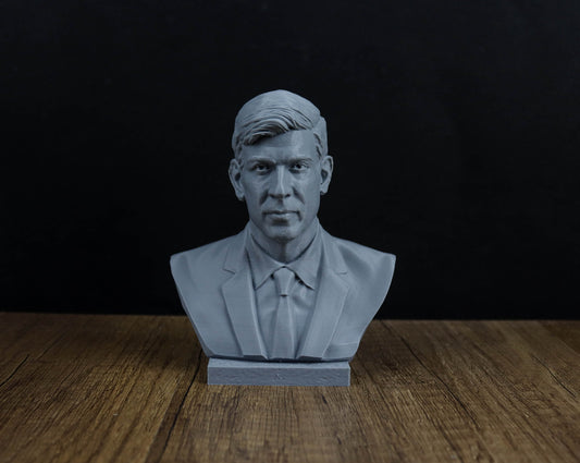 Rishi Sunak Bust Sculpture, Prime Minister of the United Kingdom Statue