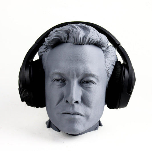 Elon Musk Headphone Holder, Desktop Decor Headphone stand, Gaming Accessories