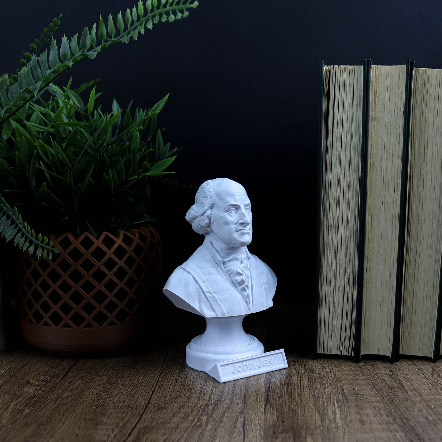 John Jay Bust, Founding Father sculpture, American history decor