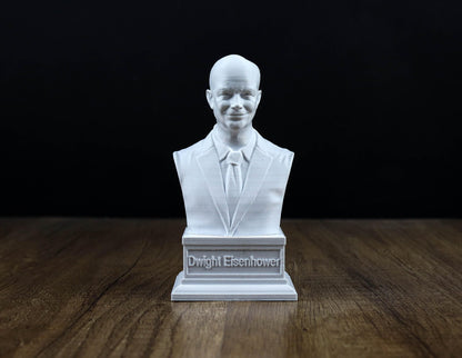 Dwight D. Eisenhower Bust, 34th US President Sculpture