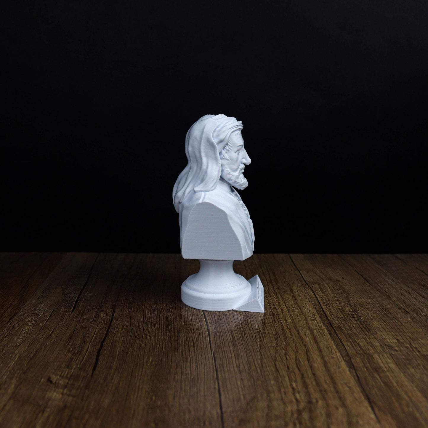 Geoffrey Chaucer Bust, English Poet Sculpture, Literary Masterpiece Decor for Home and Office