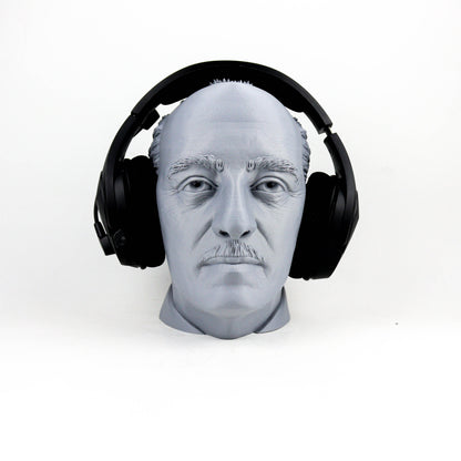 Francisco Franco Head Statue, Headphone Holder, Desktop Decor Headphone Stand Bust