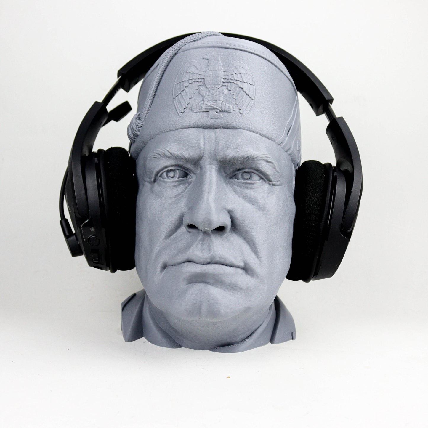 Benito Mussolini Bust, Il Duce Statue, Former Prime Minister of Italy Headphone Decor