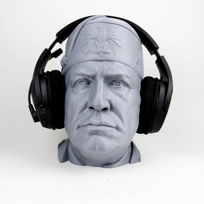 Benito Mussolini Bust, Il Duce Statue, Former Prime Minister of Italy Headphone Decor