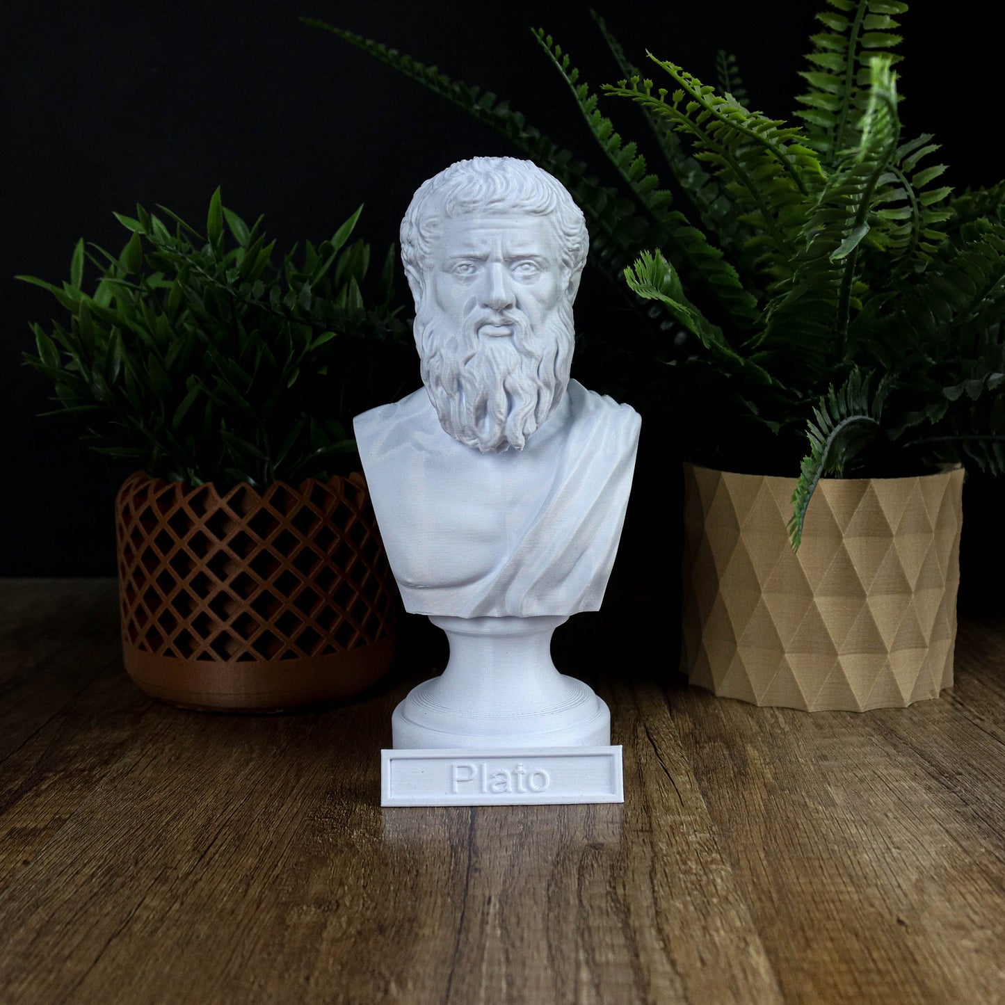 Plato Bust, Greek philosopher Statue, Greek Mythology Inspired Sculpture