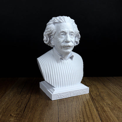 Albert Einstein Bust, German Physicist and Mathematician Desktop Statue