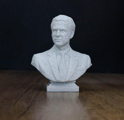 Emanuel Macron Bust, President of France 3D Sculpture