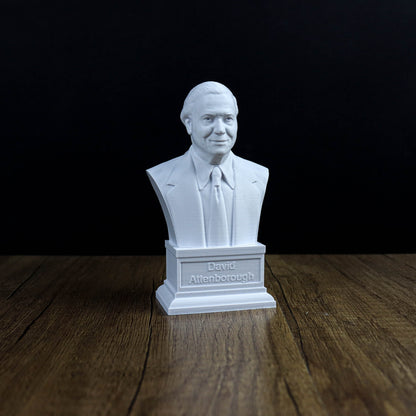 Sir David Attenborough Bust, British Broadcaster, Biologist and Author Statue