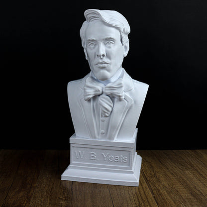 William Butler Yeats Bust, Literary Home Decor Statue