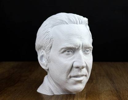 Nicholas Cage Headphone Holder, Headset Stand, Bust, Sculpture, Decoration