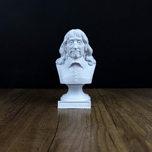 René Descartes Bust,  French Philosopher Statue