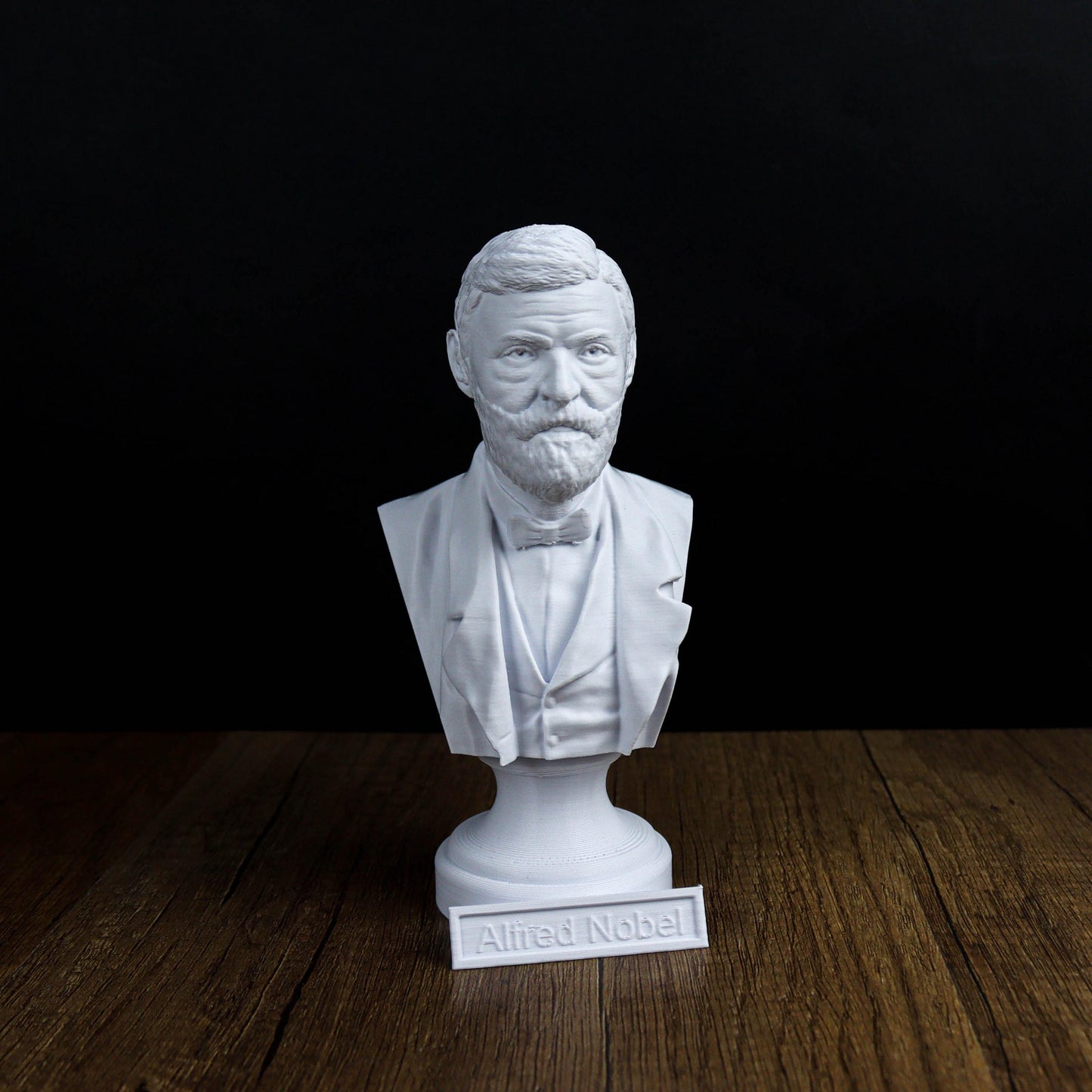 Alfred Nobel Bust, Inventor of Dynamite Statue, Nobel Prize Founder Sculpture