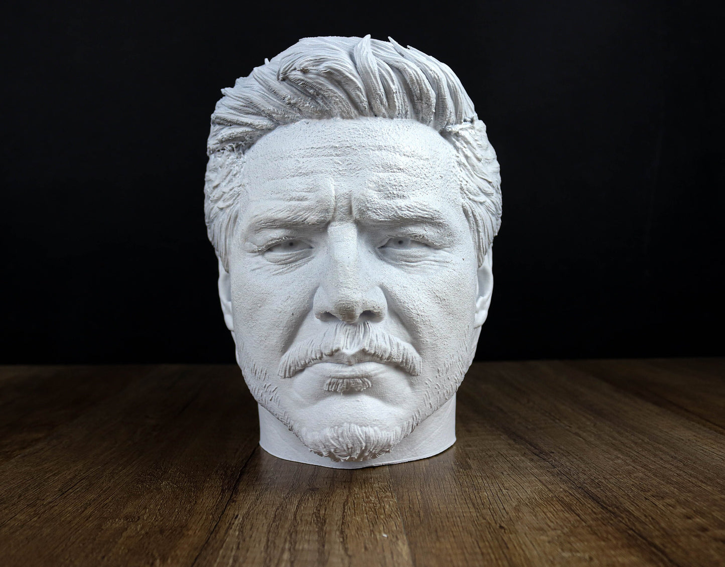 Pedro Pascal Headphone Holder, Headset Stand, Bust, Sculpture, Decoration