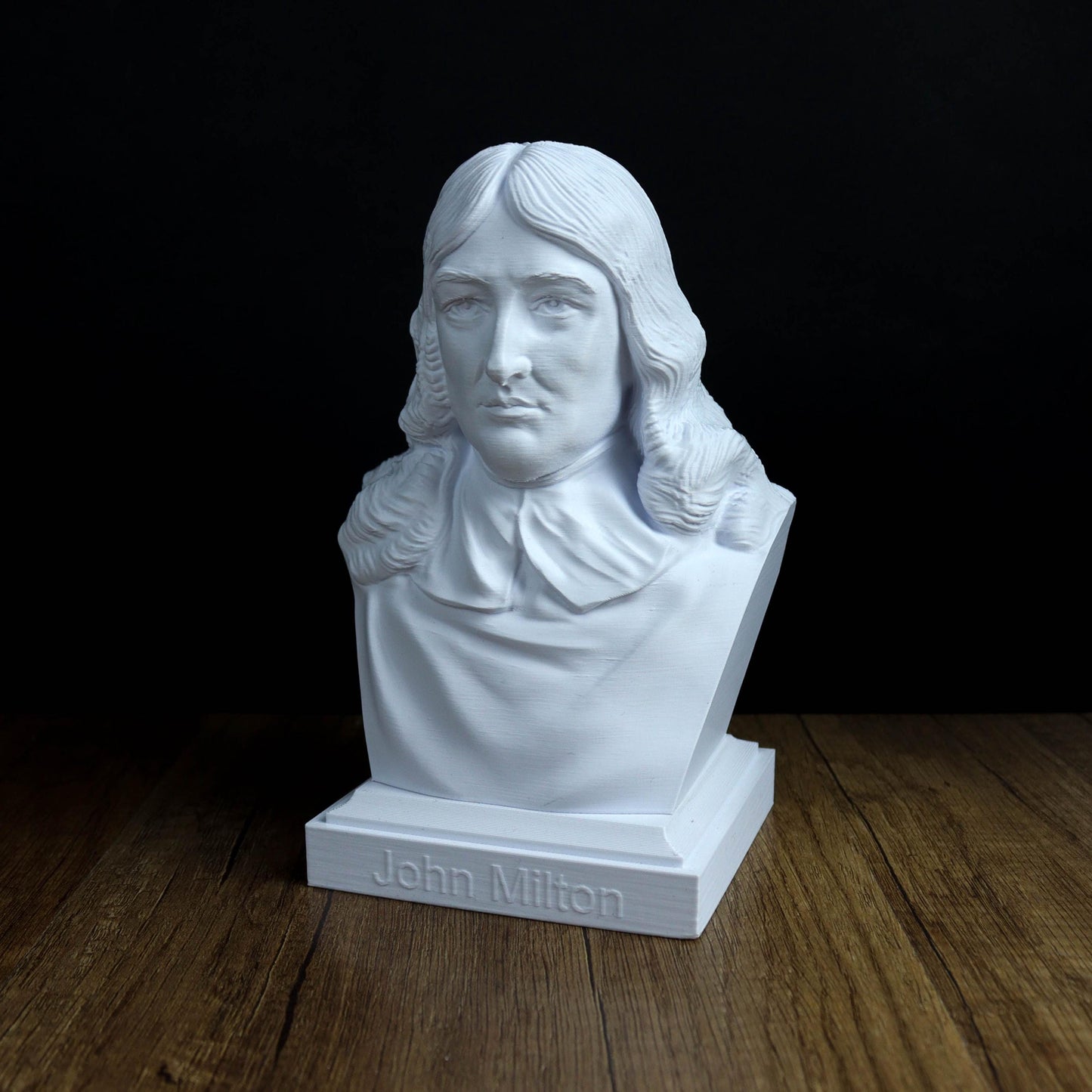 John Milton Bust, Paradise Lost Author Sculpture, Classic Literature, Gift for Poetry Lovers