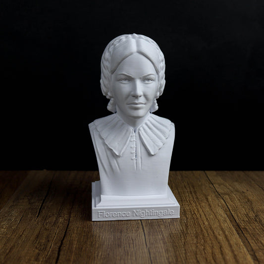 Florence Nightingale Bust, Medical history decor, Healthcare Hero Sculpture