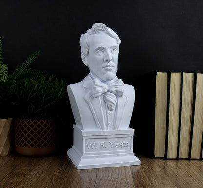 William Butler Yeats Bust, Literary Home Decor Statue