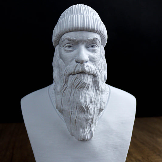 Osho Bust, Rajneesh Statue for Spiritual Decor