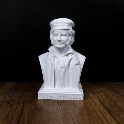 Carl Friedrich Gauss Bust, Mathematician Statue for Bookshelf and Office Decor