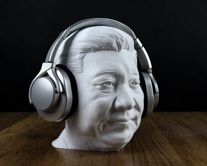 Xi Jinping Bust, China's President Sculpture, Headphone Desktop Decoration