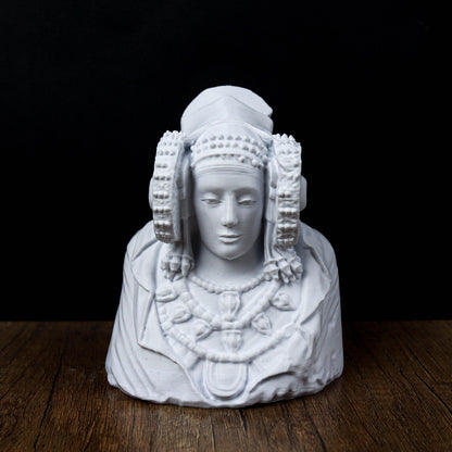 The Lady of Elche statue, La Dama de Elche statue, Iberian sculpture, classical museum decor