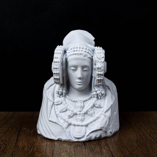 The Lady of Elche statue, La Dama de Elche statue, Iberian sculpture, classical museum decor