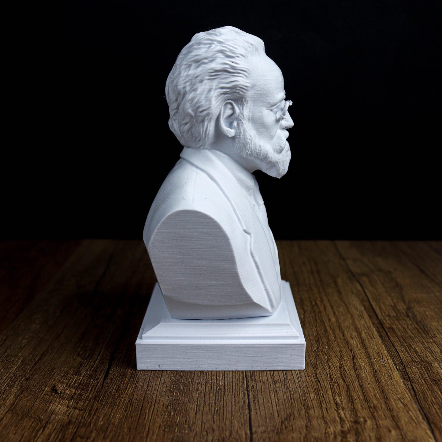 Émile Zola Bust, French Literary Figure Sculpture, Bookshelf and Home Decor Gift